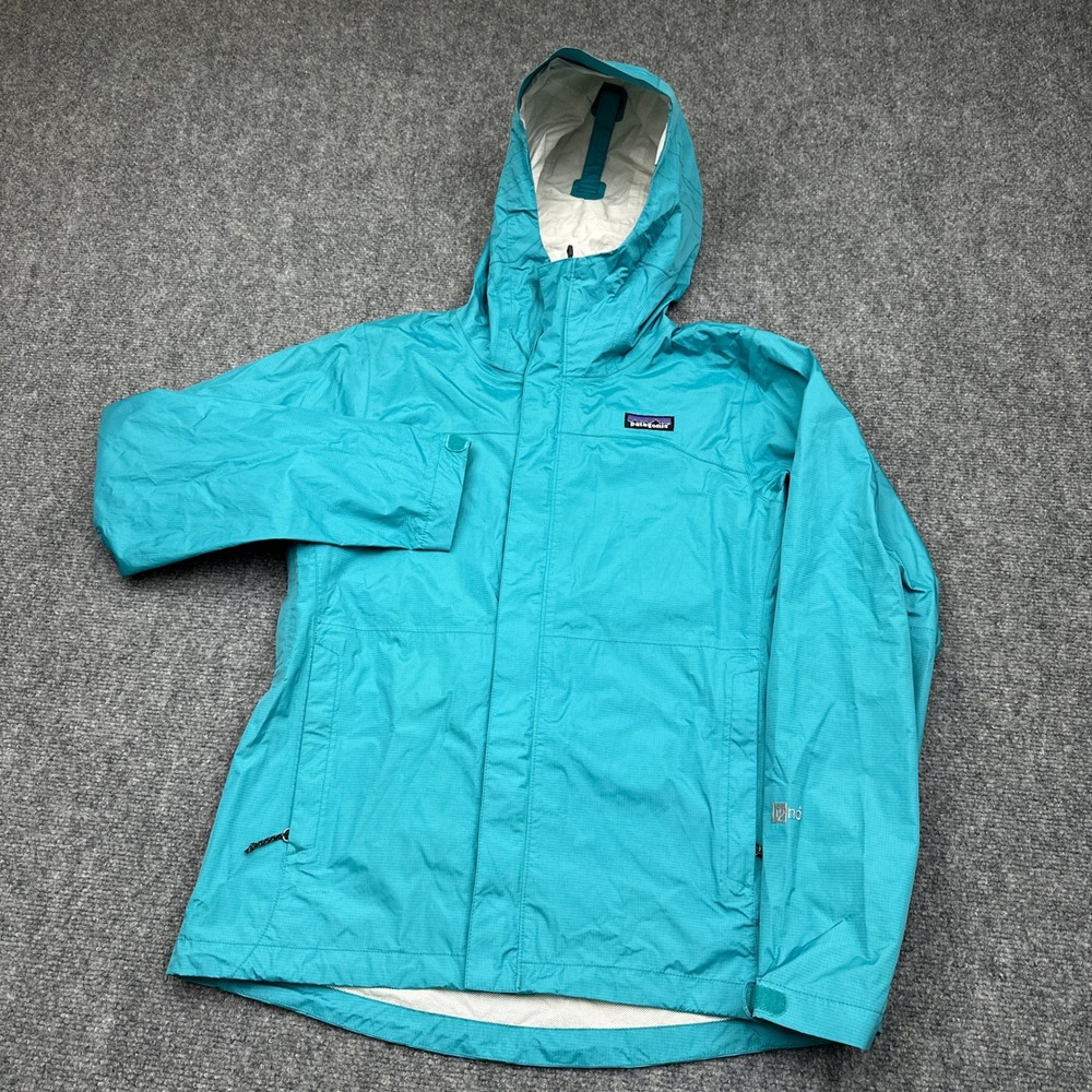 Patagonia Torrentshell 2.5L Jacket Women's Small Turquoise H2No Waterproof Rain